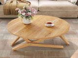 Round 2-in-1 Transformer Coffee Table with Adjustable Height, 16.5" for Coffee Table, 29.5" for N735P369877N