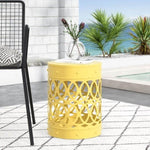 ZUN Outdoor Metal end Table -Large 73607.00YLW