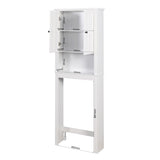 Bathroom Wooden Storage Cabinet Over-The-Toilet Space Saver with a Adjustable Shelf 23.62x7.72x67.32 W40935619