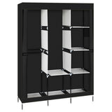 ZUN 71" Portable Closet Wardrobe Clothes Rack Storage Organizer with Shelf Black 43726129