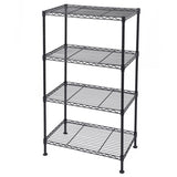 ZUN 4-Tier Industrial Welded Wire Shelving 42341060