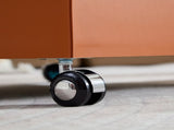 Modern Orange MDF Saddle Leather Table Two Compact Sizes, Perfect for Living Room Decor & Daily W2085P400865