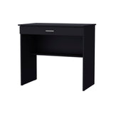 Black Storage Desk with Drawer and Shelf B062P175189