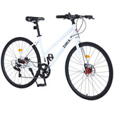 7 Speed Hybrid bike Disc Brake 700C Road Bike For men women's City Bicycle W1019P154032