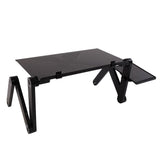 48 x 26cm Portable Home Use Assembled Folding Table Black 20797798
