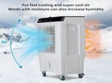 -3 in 1 Portable Evaporative Cooler,Indoor,Outdoor,2353CFM Personal Air Cooler with remote ,7.93 Gal 28339062