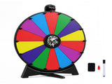 24" Spinning Prize Wheel with Foldable Stand Stand-Up & Tabletop Fortune Wheel - Multicolor 84150021