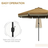 ZUN Outdoor beach umbrella / Sun Umbrella （Prohibited by WalMart） 02290295