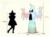 7.7 FT Halloween Inflatable Ghost Decoration, RGB LED Lighted Blow Up Ghost for Yard Lawn Porch 85173603