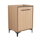 ZUN 24'' Bathroom Vanity without Top Sink, Modern Bathroom Storage Cabinet with 2 Soft Closing Doors, W1972P164355