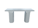 Mirrored Console Table Wide Bling Silver Mirror Entryway Desk Modern Rectangle Sofa Table Entryway 50704256