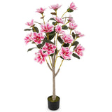 51" Artificial Magnolia Tree With 18 Magnolia Flowers 55616831