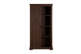 ZUN Tall Storage Cabinet Barn Door Storage Country Wood Rustic Farmhouse Pantry Cupboard Barn Door W2275P149118