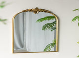 24" x 42" Arched Wall Mirror with Gold Metal Frame, Wall Mirror for Living Room Bedroom Hallway W2078135195