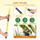 26ft Manual Pole Saw, Lightweight Tree Trimmers Long Handle Pruner Set, Sharp Steel Blade and 19106313