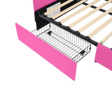 Full Size Upholstered Daybed with 2 Drawers, Velvet Sofabed with Soft Fabric Headboard, No N733P194901R