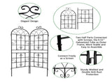 4 Pack Metal Garden Trellis 71" x 19.7" Rustproof Trellis for Climbing Plants Outdoor Flower Support W158681061