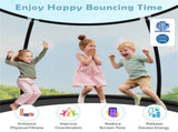 10FT Trampoline for Kids & Adults, 304.80cm Round Trampoline with Safety Enclosure Net, 880LBS 30582903