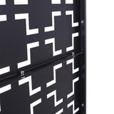 Outdoor & Indoor Privacy Metal Privacy 76" H48" W, Freestanding Decorative Privacy W465P193205