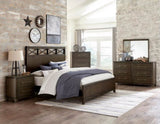 Contemporary Style Bedroom 1pc Nightstand of 2 Drawers Dark Brown Finish Wooden Furniture Modern B011P208530