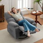 ZUN Recliner chair,360 degree rotating swing single sofa chair, equipped with soft cushion and backrest, W1521P265833