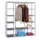 ZUN 69" Portable Clothes Closet Wardrobe Storage Organizer with Non-Woven Fabric Quick and Easy to 65486617