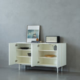 ZUN 4 Door Cabinet, Modern Accent Cabinet, Sideboard Buffet Cabinet, Entryway Cabinet with Storage for W2565P189587