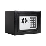 Mini Wall-in Style Electronic Code Metal Steel Box Safe Case 17EF Black 61958008
