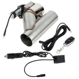 3" 76mm Electric Exhaust Cutout Valve Controller Remote Kit Fit For Acura CL Audi BMW Stainless 08877946