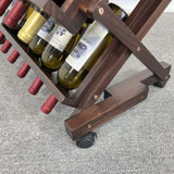 ZUN 26 Bottles Freestanding wine rack,Wine Storage Rack, Freestanding Display Rack for Kitchen, Pantry, W2221P191954