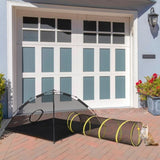 Outdoor Cat Play Tent with Tunnel, Portable Cat Playhouse Indoor Outdoor, Cat Playpen Enclosed 51628562