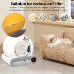 ZUN Self-Cleaning Cat Litter Box, Automatic Scooping and Odor Removal, App Control Support 2.4G WiFi, W1655122596