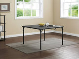 34" Square Resin Fold-in-Half Table, Rich Black 46554996
