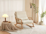 100*65*101cm High Back Belt Waist Pillow Log Color Solid Wood Armrest Backrest Seat Frame Iron Frame 98571853