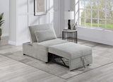 Contemporary Sleeper Sofa Chair Pillow Plush Tufted Seat 1pc Convertible Sofa Ash Color Wide-Welt B011P281839
