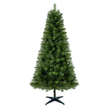 6FT Hinged Christmas Tree Artificial Plant Full PVC Branches with 582 Tips, 4-Leg Stand Indoor 86332101
