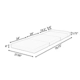 OUTDOOR FURNITURE RECLINING CHAIR CUSHIONS WITH HEADREST, HIGH-DENSITY FOAM CHAIR CUSHION WITH TIES, N770P285267C