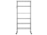 6-layer display rack with adjustable layer spacing, freely combinable and detachable, featuring a 79314671