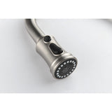 Single Handle High Arc Pull Out Kitchen Faucet,Single Level Stainless Steel Kitchen Sink Faucets W2287141941