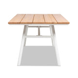 Maiden 71" 6-Seater Teak & Aluminum Patio Dining Table, Natural Teak B2719P245997