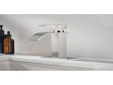 Waterfall Spout Single Handle Bathroom Sink Faucet 10052477
