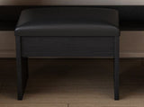 Vanity Table with Mirror & Adjustable LED Lights, Power Outlet, Hairdryer Holder & Stool Compact 54057039