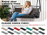 Outdoor Bench Cushion, 63 20 4 Inch, Tufted Waterproof Swing Cushion with Ties, for Patio Bench 56744430