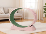 80*34*86CM Pink PP track connector assembly, circular design with green carpet 1 cat teaser stick, 44605047