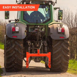 3 Pt Quick Hitch Adapter For Category 1 & 2 W/ Adjustable Bolt Tractor 3000lb,Orange 92087500