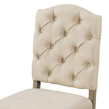 TREXM Retro Style Dining Chair Set with 4 Upholstered Chairs for Dining Room and Living Room WF298830AAE