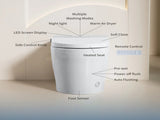 Tankless Smart Toilet With Bidet Built In, One-piece Bidet Toilet Seat, Auto Flush,Heated Seat, Warm T5879P506526