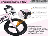 Kids Bike 16 Inch High Carbon Steel Frame, Magnesium Alloy Wheels, Training Wheels with Night 39822147