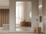 65"x 24" inch Full Body round corner mirror for Living Room Bedroom Cloakroom Wall with 09951334