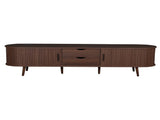 70 Inch Mid Century Modern TV Stand, TV Stand for 80 Inch TV, TV Stand with Tambour Doors, Drawers N710P339446P